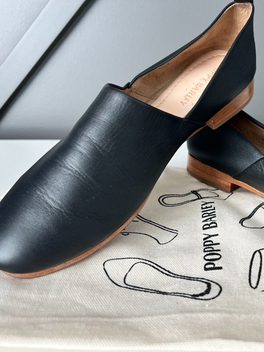 Poppy Barley At-Leisure Slip-On Flat in black